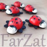 Gargarite din lemn cu magnet - 4 x 4 cm