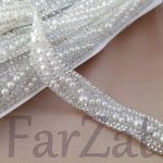 Aplicatie termoadeziva cu strasuri si perle cod 279 - 1,5 cm - imagine 3