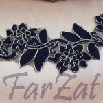 Aplicatie textila cu flori - Cod 3 - imagine 3