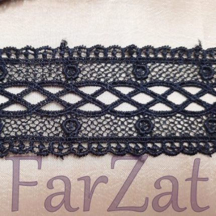 Aplicatie din dantela neagra cod 169 - 4 cm