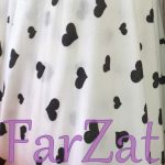 Jerse bumbac cu inimioare - la metru - imagine 2