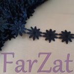 Aplicatie dantela neagra 2,5 cm - Cod 117 - imagine 3