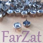 Tinte metalice cu strasuri 8 mm - Cod 34