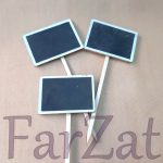 Mini placute lemn pentru mesaje - imagine 3