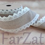 Banda iuta cu dantela 6 cm - Cod 21 - imagine 3