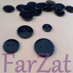 Nasturi plastic negri cod 20 - 1,2 cm - 2 cm