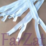 Fermoare ascunse nedetasabile albe 20 cm pentru fuste