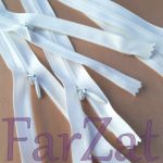 Fermoare ascunse nedetasabile albe 20 cm pentru fuste - imagine 3