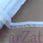 Panglica din organza pe elastic alba - imagine 3