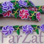 Aplicatie termoadeziva cu flori - Cod 312