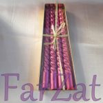 Lumanari rasucite sidefate - 20 cm - imagine 3