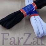 Elastic rola 10 m alb, negru - 8 mm - imagine 2