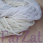 Margele la sirag 3 mm - alb, ivoire - imagine 3