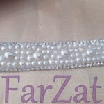 Aplicatie hotfix cu strasuri si margele 2 cm - Cod 135 - imagine 3