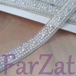 Aplicatie hotfix cu strasuri si margele 2 cm - Cod 135 - imagine 4