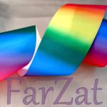 Panglica satinata curcubeu - 7 cm - imagine 3