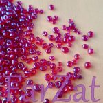 Margele sferice rosii 4 mm - Cod 747