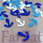 Ornament ancora din lemn - 2 x 2,5 cm