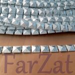 Banda piramida cod 5 - Argintiu - imagine 3