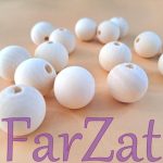 Margele lemn 2,40 cm - Natur