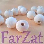 Margele lemn 2,40 cm - Natur - imagine 3