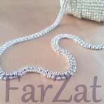 Strasuri la sirag 3 mm - Alb cristal - imagine 2