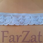 Banda elastica dantelata 2,5 cm - Bleu - imagine 2