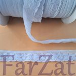 Banda elastica dantelata 2,5 cm - Bleu - imagine 3