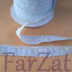 Banda elastica dantelata 2,5 cm - Bleu