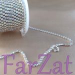 Strasuri la sirag alb cristal AB - SS16 3 mm