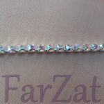Strasuri la sirag alb cristal AB - SS16 3 mm - imagine 5