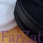 Arici (velcro) autoadeziv - alb, negru