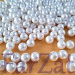 Margele plastic albe 10 mm - 250 gr