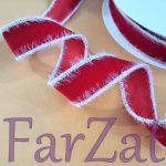 Banda decorativa catifea cu puf