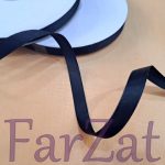 Panglica ripsata 1 cm - Negru