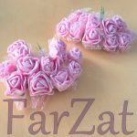 Flori din spuma - Roz - imagine 3