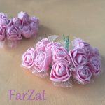 Flori din spuma - Roz - imagine 2