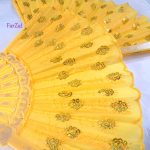 Evantai cu paiete - Galben