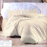 Lenjerii de pat 100% bumbac cod 1 - Alb cu galben