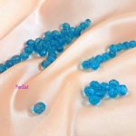 Margele sferice fatetate 1 cm - Turcoaz - imagine 2