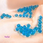 Margele sferice fatetate 1 cm - Turcoaz