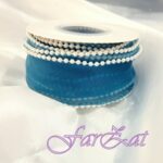 Panglica organza cu margele - 4 cm - imagine 11