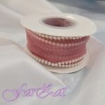 Panglica organza cu margele - 4 cm - imagine 7