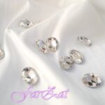 Cristale ovale din sticla- 1,8 x 2,5 cm - imagine 2