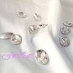 Cristale ovale din sticla- 1,8 x 2,5 cm - imagine 3