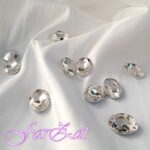 Cristale ovale din sticla- 1,8 x 2,5 cm - imagine 5