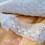 Dantela bumbac alba 8 cm - Cod 467